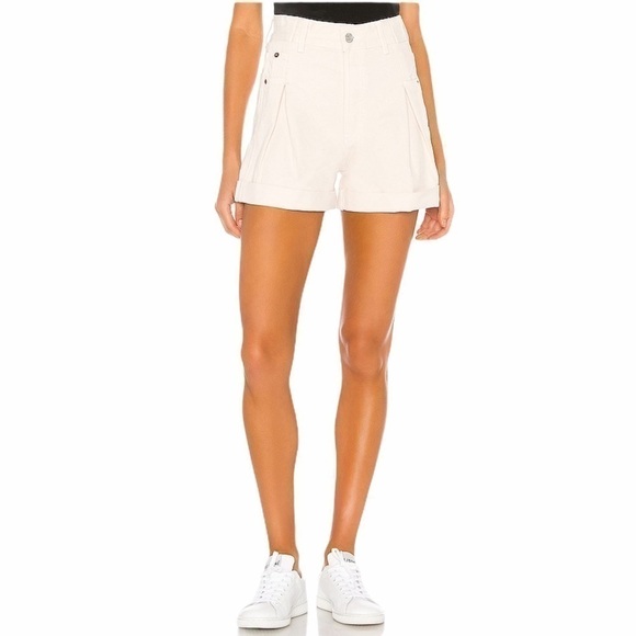 Re/Done 40’s Zoot Shorts in Vintage White - Picture 1 of 9